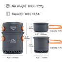 Conjunto de cozinha para Camping * 2,3L e 1,3L