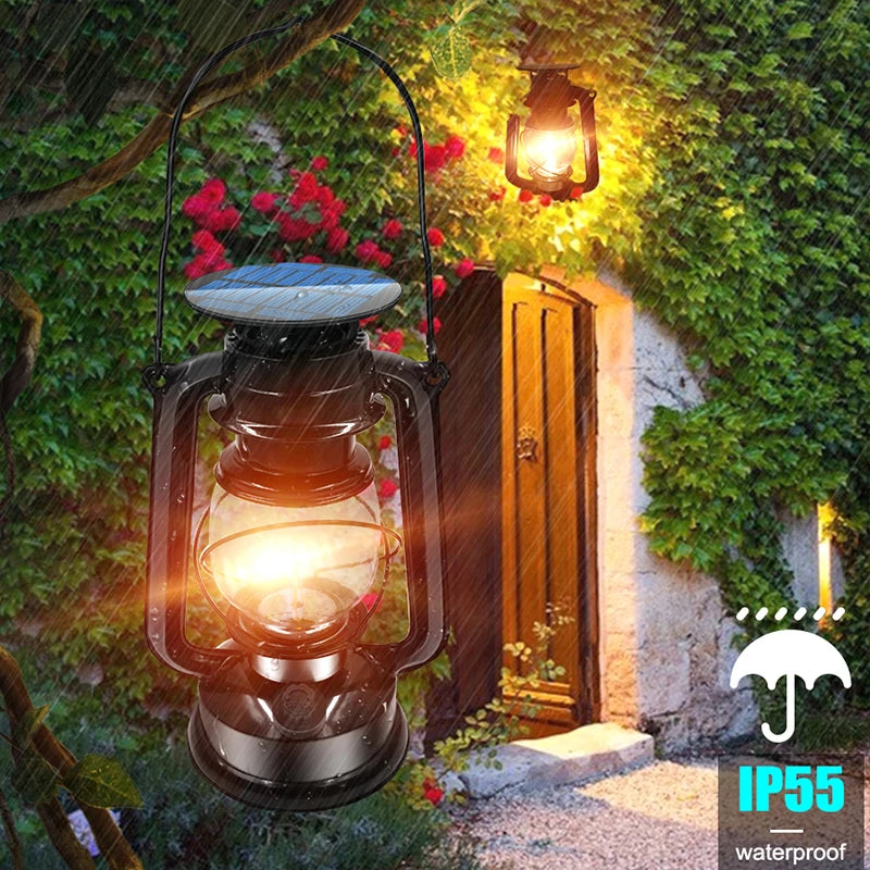 LED Solar Vintage * luz solar * recarregável