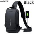 Mochila Slim Bag *Anti-Furto com Senha + USB integrado
