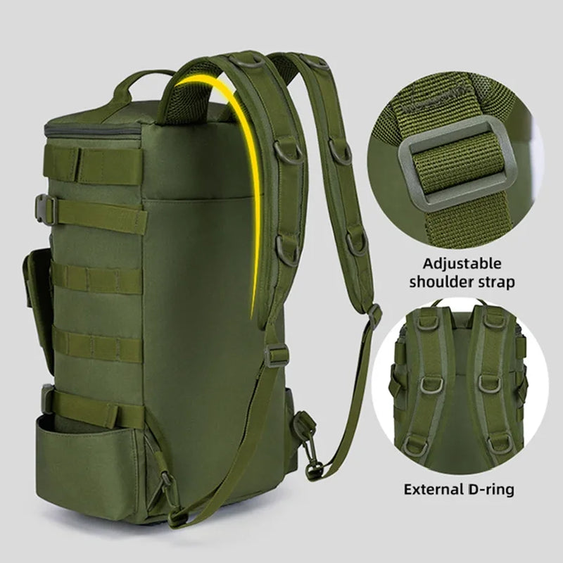 Mochila Tática de Pesca Multifuncional 30L