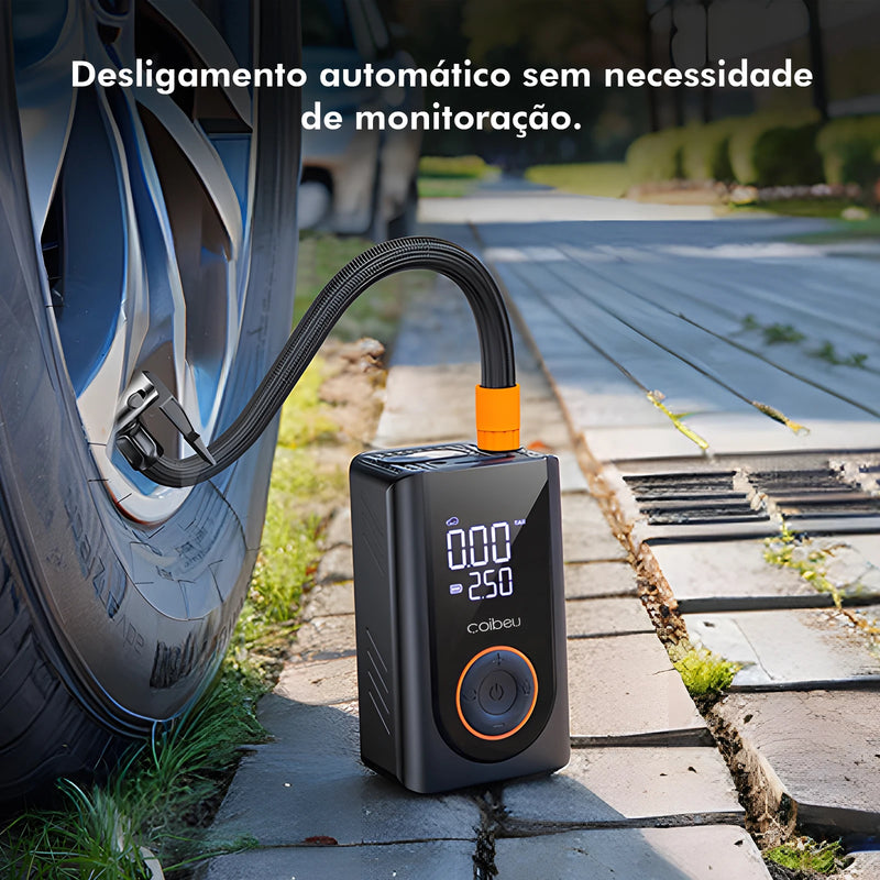 Bomba de ar portátil - carro/bicicleta/motocicleta - LED - Powerbank