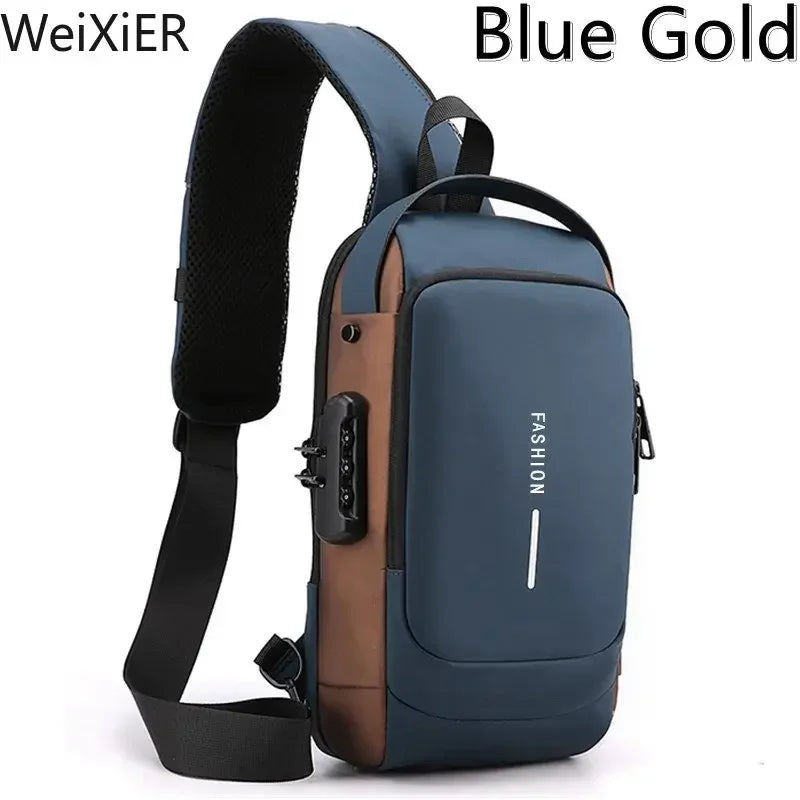 Mochila Slim Bag *Anti-Furto com Senha + USB integrado