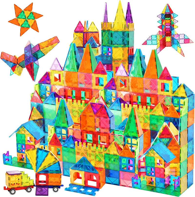 Blocos imantados * 130pçs * brinquedo educacional de construção