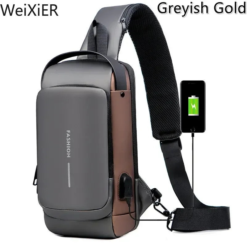 Mochila Slim Bag *Anti-Furto com Senha + USB integrado
