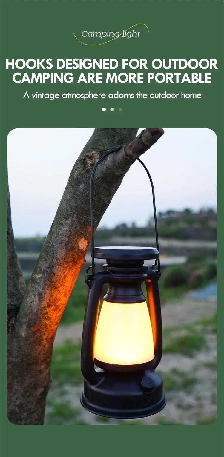 Lâmpada de LED, Charme Retrô * Recarregável