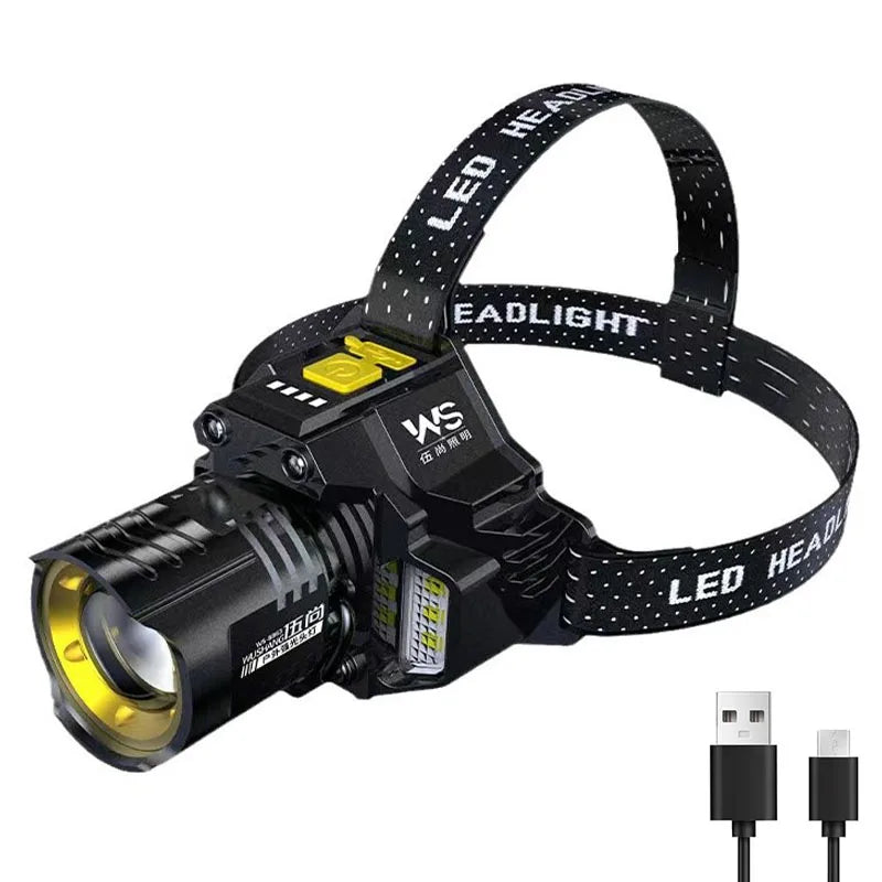 HeadLight com zoom telescópico * à prova d'água * Sensor