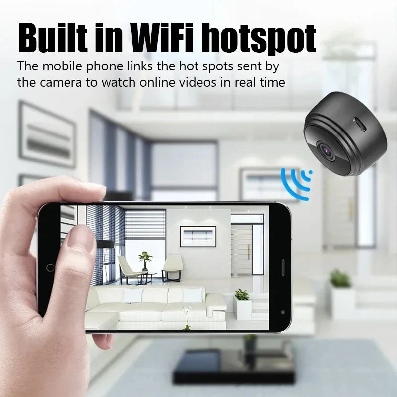 Minicâmera WiFi A9 - sem fio - Câmera espiã